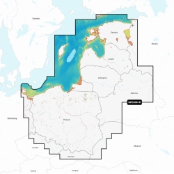 Mapy morskie Navionics+ Platinium+ NPEU081R Morze Bałtyckie, wschodnie wybrzeże